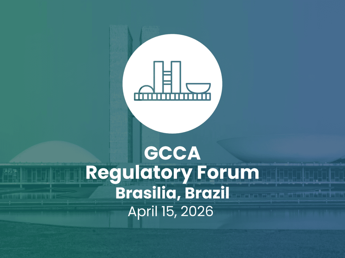 GCCA Brazil Regulatory Forum 2026 event banner Brasília