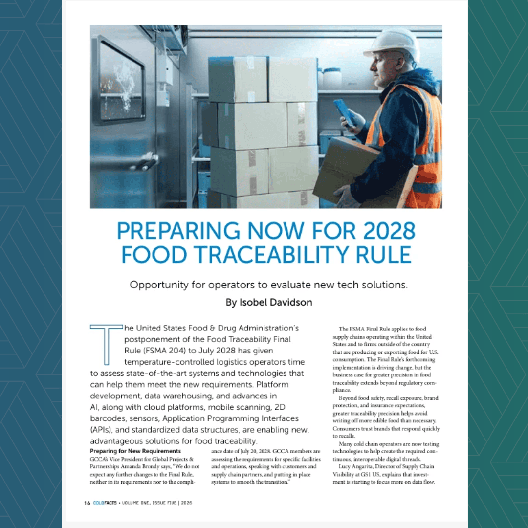 CFM - Volume 1, Issue 5 - Preparing Now for 2028 Food Traceability Rule