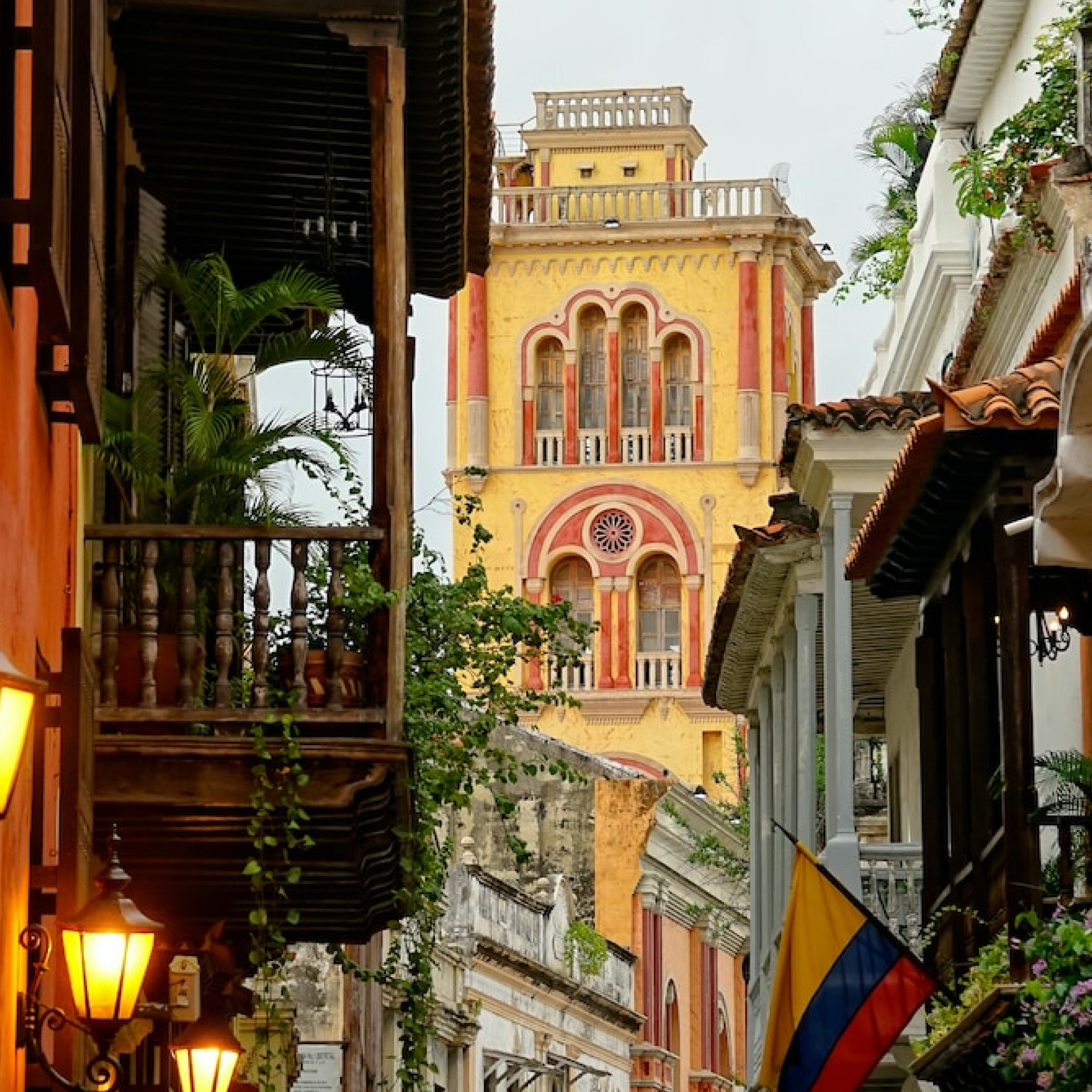 A South American city street