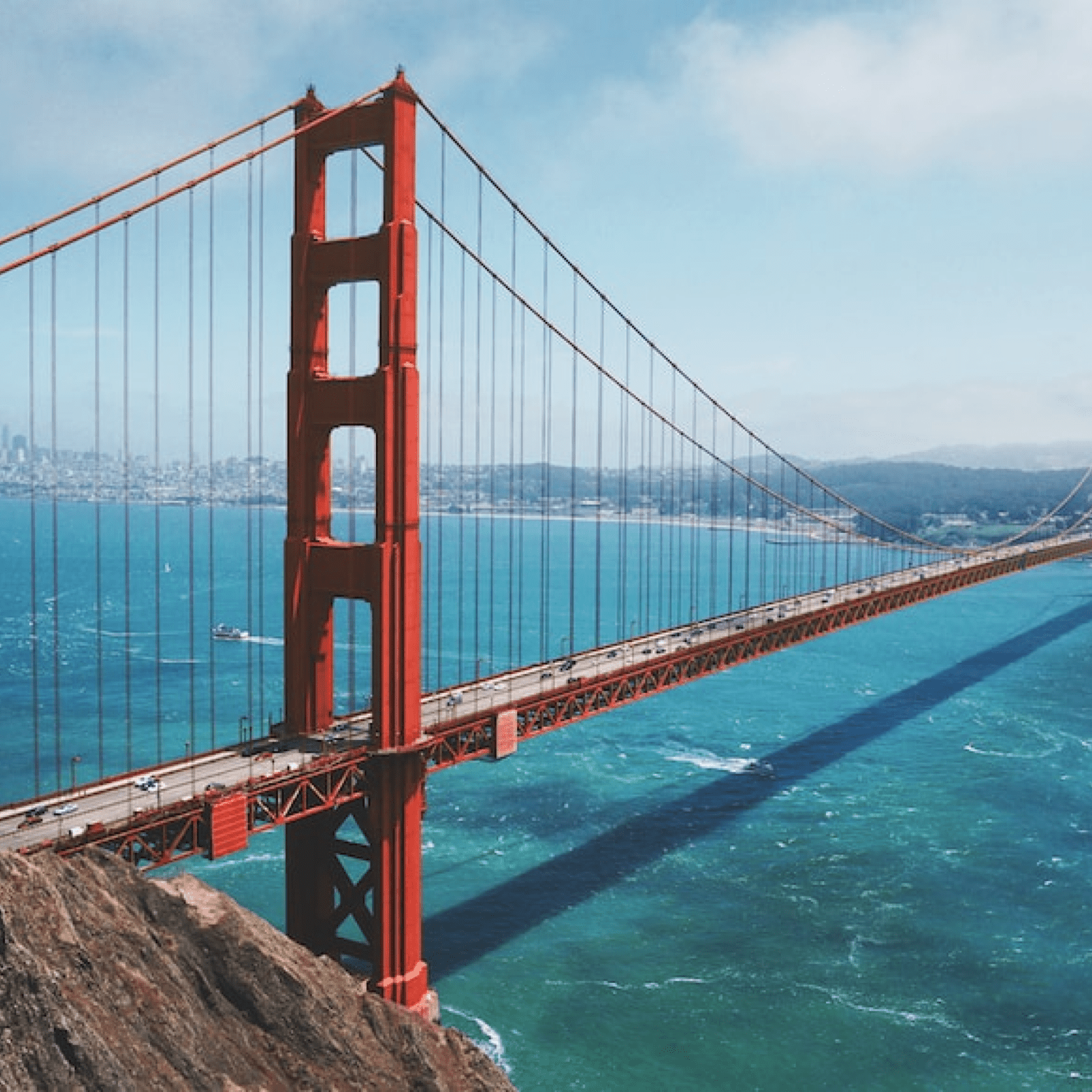 The Golden Gate Bridge in San Francisco, California